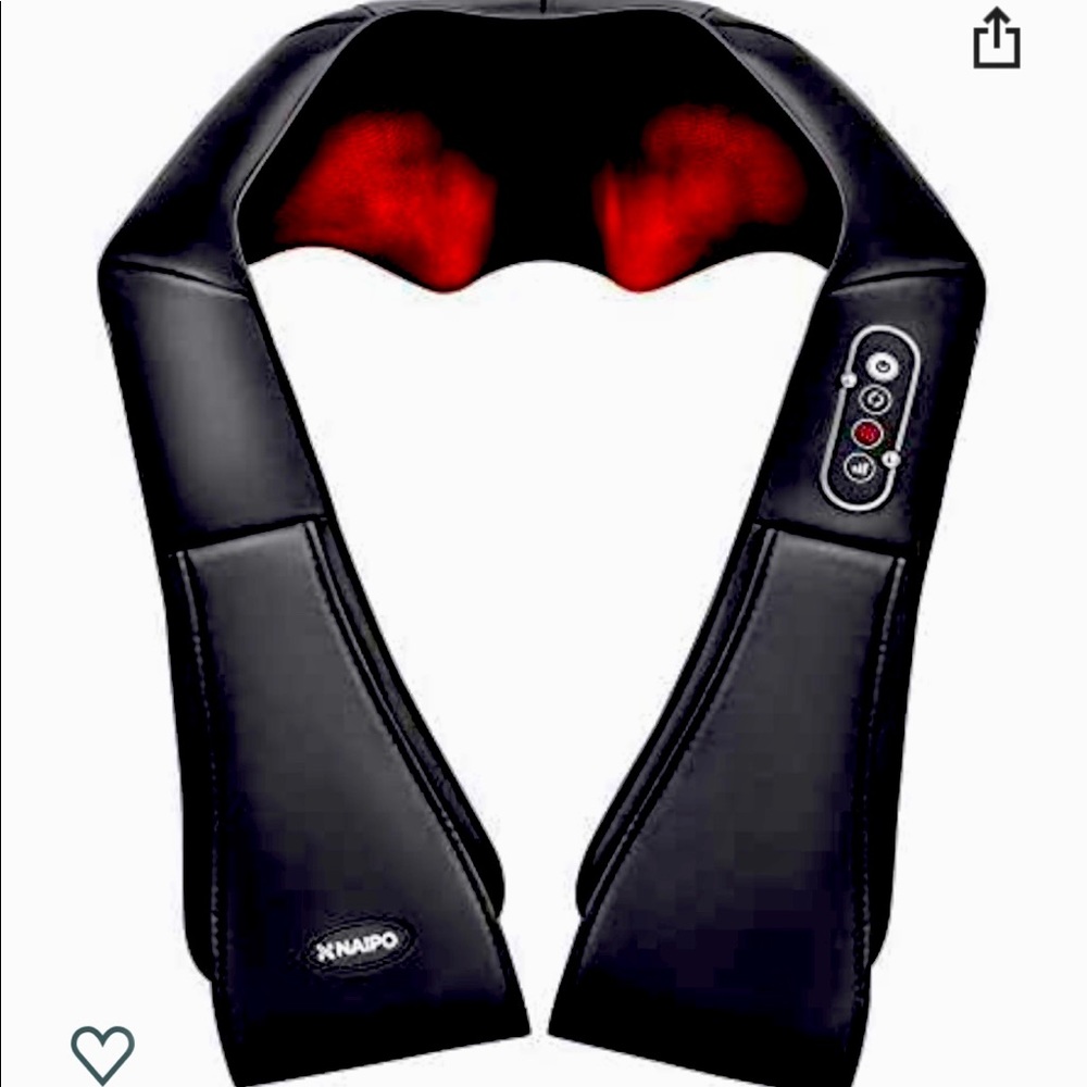Naipo Shiatsu 3D Rotating Neck Massager with Heat